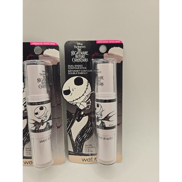 Lot of 2 Wet N Wild Nightmare Before Christmas Dual Ended Contour Stick Make Up - Picture 2 of 3